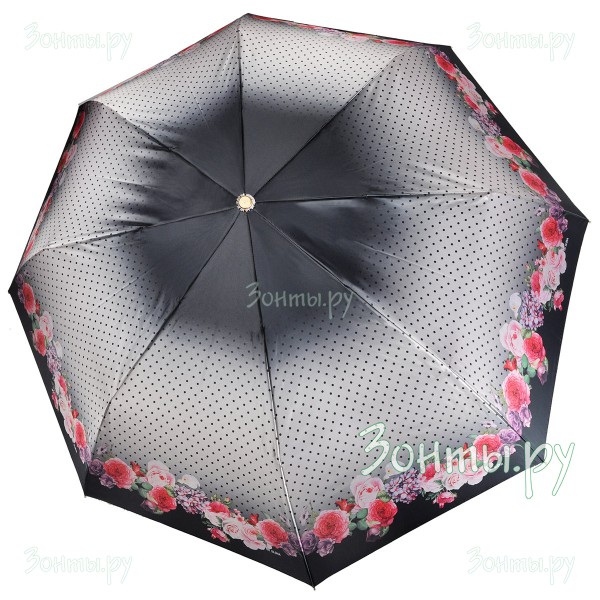 Блестящий женский зонт Три слона L3814-21D, полный автомат, сатин