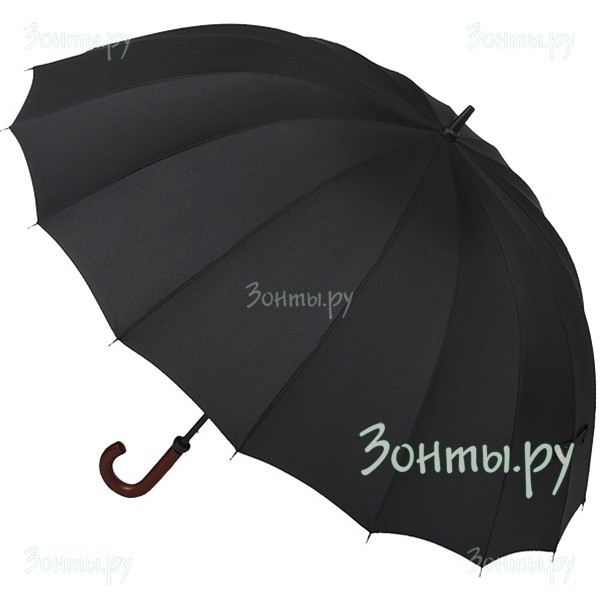 Черный президентский зонт-трость Lamberti 71560 Black