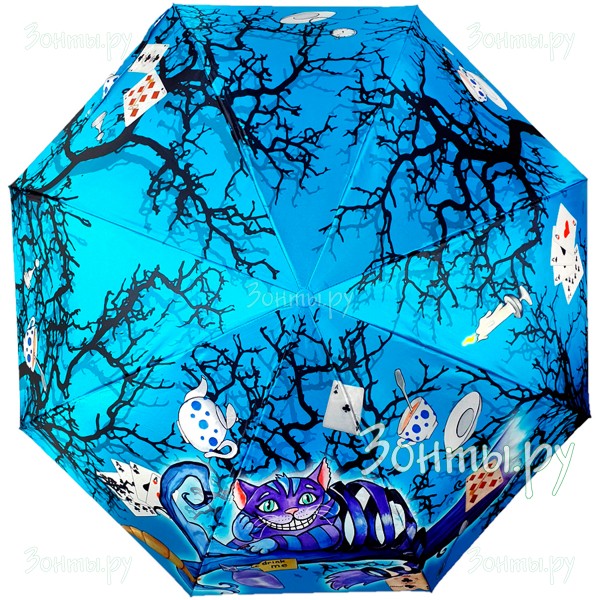 Зонтик с чеширским котом Diniya 2244-01