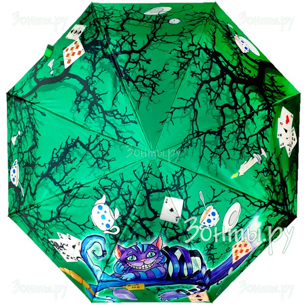 Зонтик с чеширским котом Diniya 2244-02