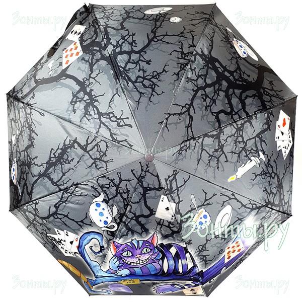 Зонтик с чеширским котом Diniya 2244-06