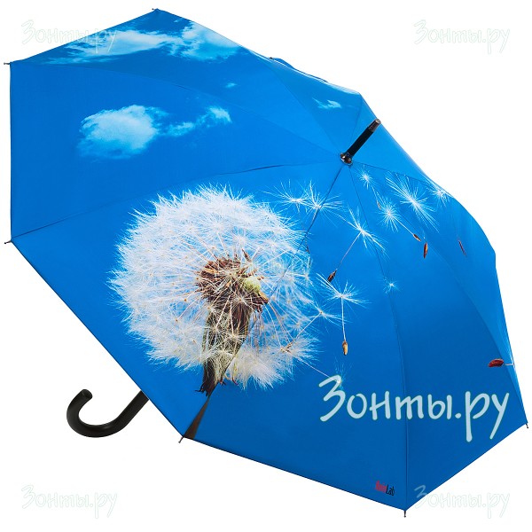 Зонт трость с принтом одуванчика RainLab Fl-013 Auto
