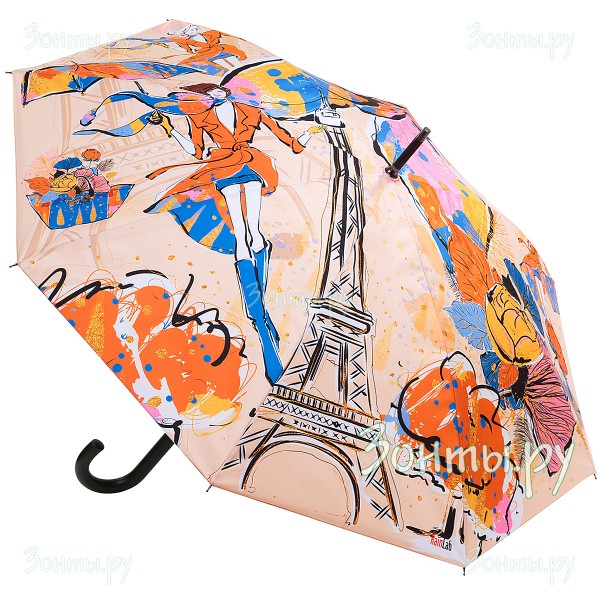 Зонт трость с рисунком Парижа RainLab Pi-099 Auto