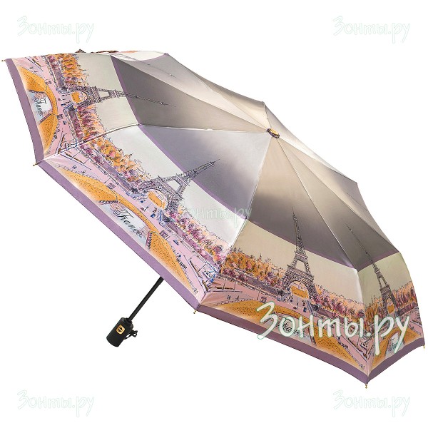 Зонтик женский сатиновый Три слона L3853-01C