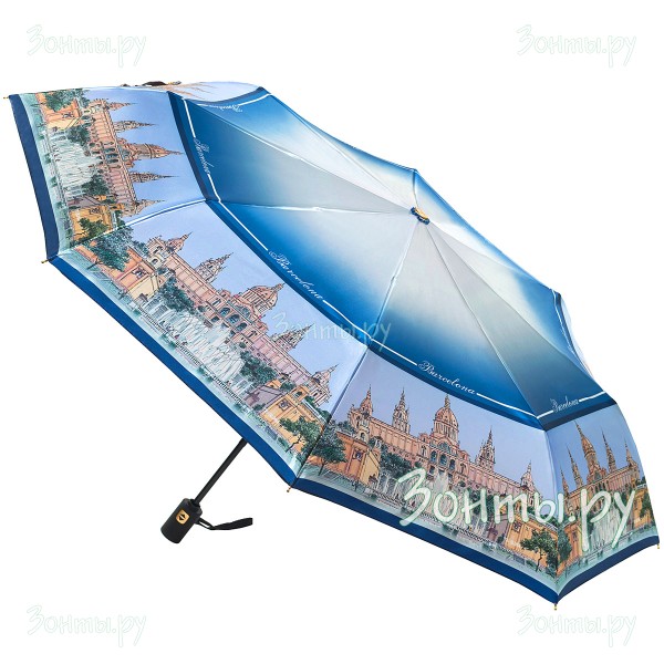 Зонтик женский сатиновый Три слона L3853-04C