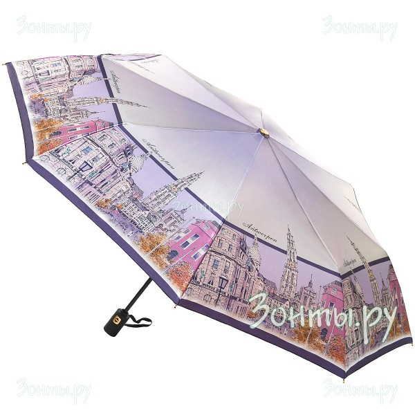 Зонтик женский сатиновый Три слона L3853-05C