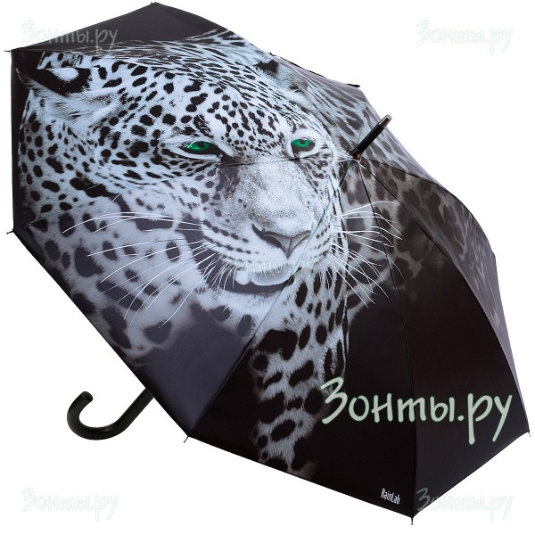 Зонт трость с принтом леопарда RainLab Cat-025 Auto