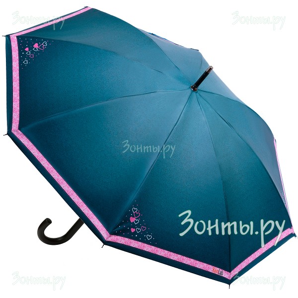 Зонт трость с узором под джинсовую ткань RainLab Pat-033 Auto