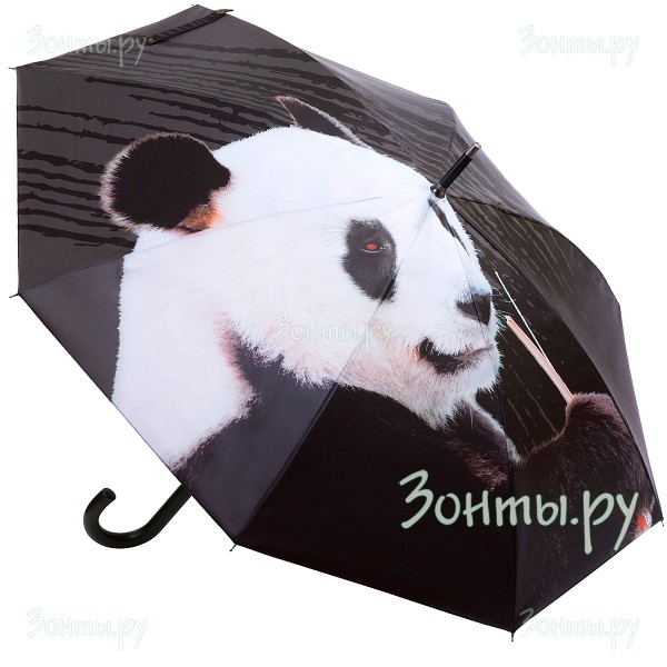 Зонт трость с принтом панды RainLab Ani-085 Auto