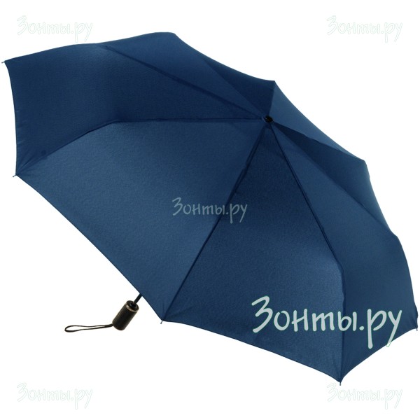 Черный мужской зонт с увеличенным куполом Ame Yoke OK65-B синий