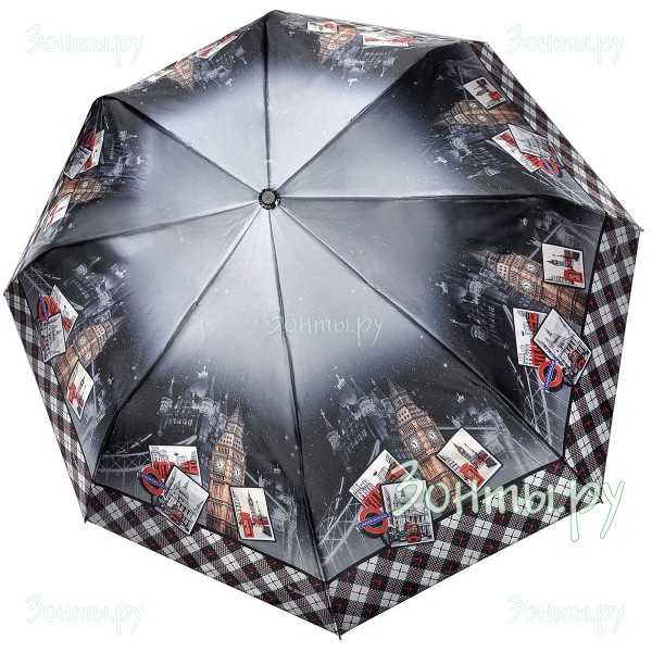 Сатиновый женский зонт автомат Три слона L3882-03D