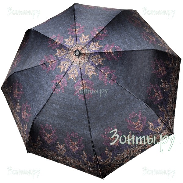 Сатиновый женский зонт автомат Три слона L3882-09D
