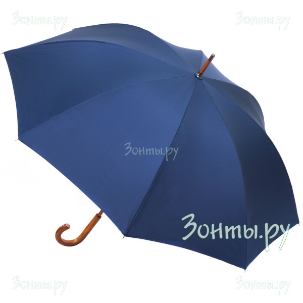 Зонт-трость синего цвета в чехле Ame Yoke M75-B