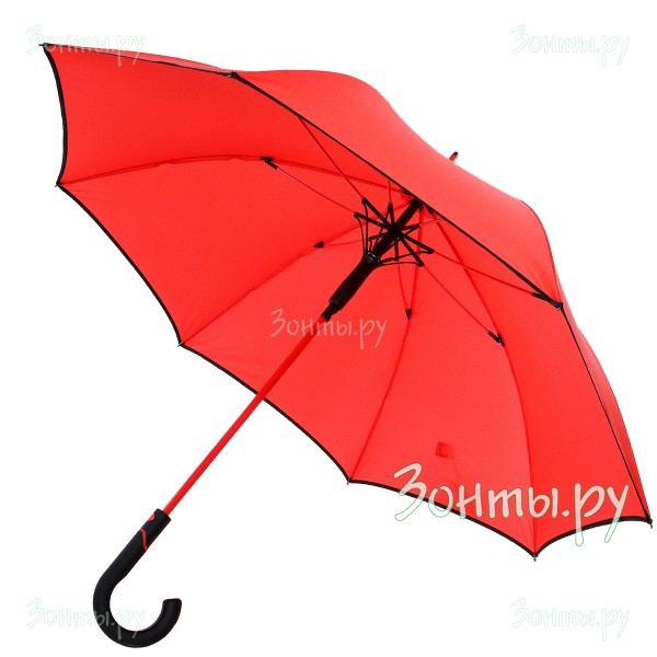 Красный зонт-трость ArtRain 1611 полуавтомат