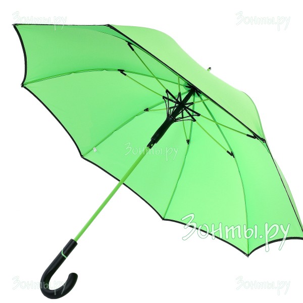 Зеленый  зонт-трость ArtRain 1611 полуавтомат