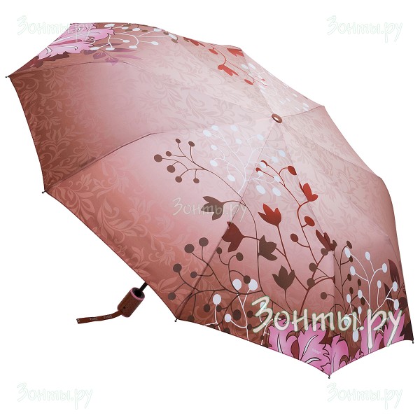 Зонтик с цветами Diniya 2730-01 полуавтомат