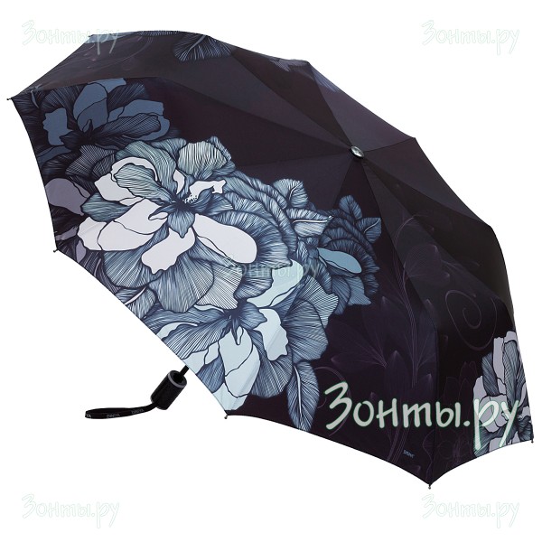 Зонтик с цветами Diniya 2730-03 полуавтомат