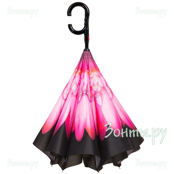 Зонт-трость наоборот Galaxy B-773-01 от Diniya с двойным куполом