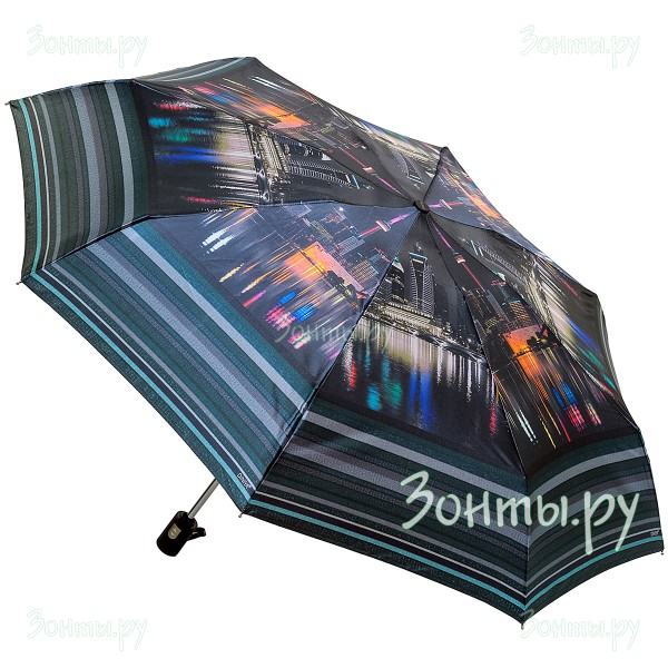 Компактный женский зонт Diniya 2748-04  из сатина