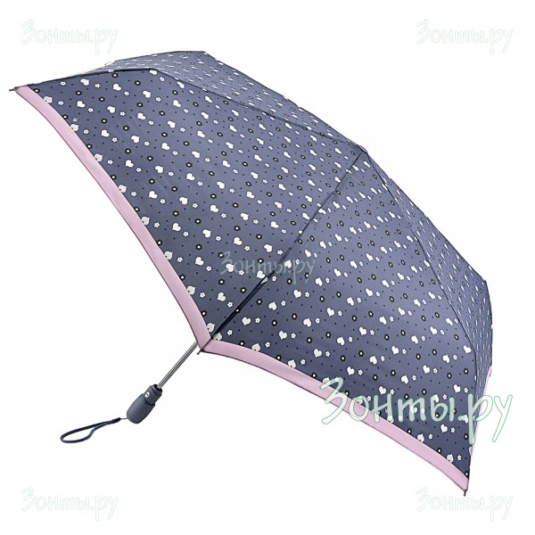 Компактный зонтик для женщин Fulton L711-4129 Сердечки