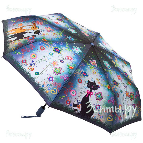 Зонтик с котами Diniya 103-01 полный автомат