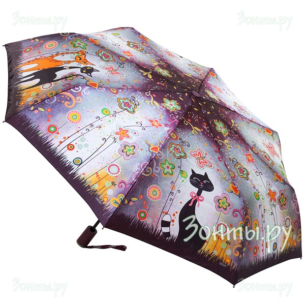 Зонтик с котами Diniya 103-02 полный автомат