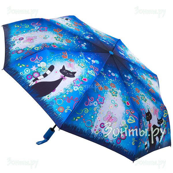 Зонтик с котами Diniya 103-06 полный автомат