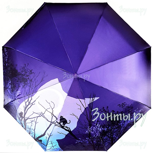 Сатиновый женский зонт Style 1620-01 полуавтомат