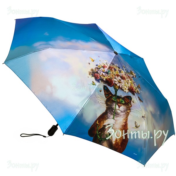 Сатиновый женский зонтик Diniya 136-05 полный автомат