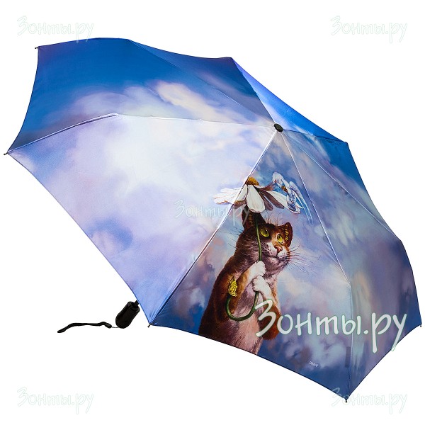 Сатиновый женский зонтик Diniya 136-06 полный автомат