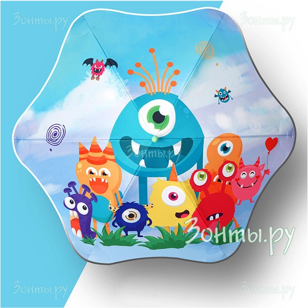 Детский зонтик с круглыми углами RainLab Round-007