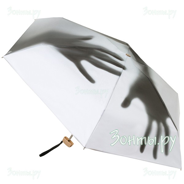 Плоский мини зонтик с силуэтом рук RainLab 136MF Shadows