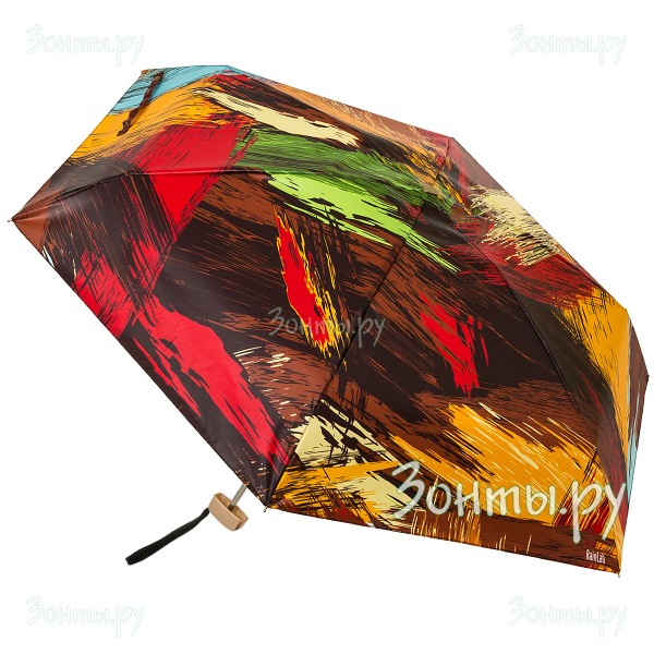 Плоский мини зонтик с абстрактным рисунком RainLab 200MF Smears