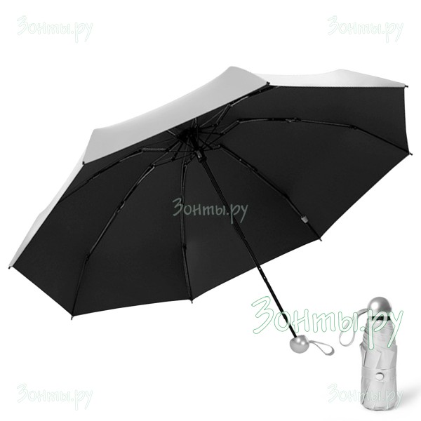 Мини зонт RainLab Five Black  механический