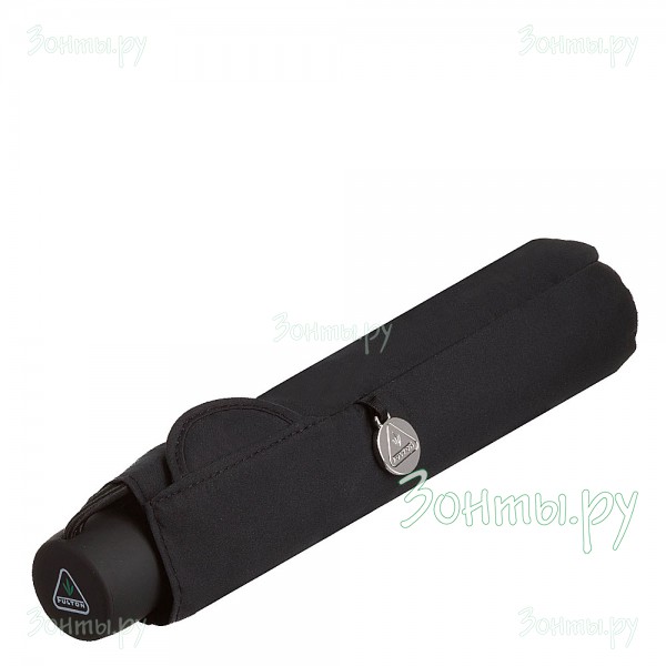 Легкий зонт Fulton L552-001 Black Superslim-1 черного цвета