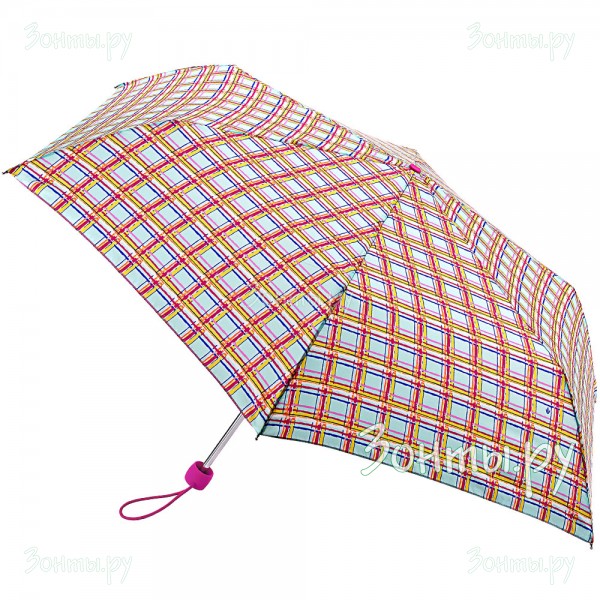 Маленький легкий зонт с рисунком Fulton L553-3371 Modern Check