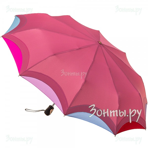 Женский зонтик с 10 спицами Три слона L3110-07B в чехле с ручками