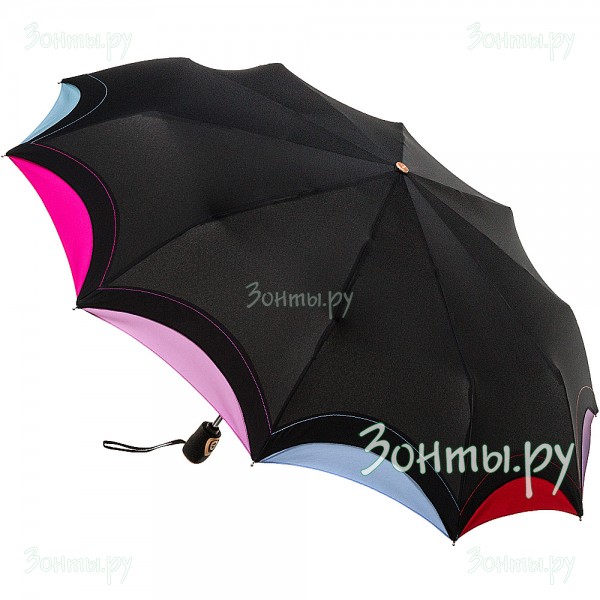 Женский зонтик в чехле с ручками Три слонаL3110-12B с десятью спицами